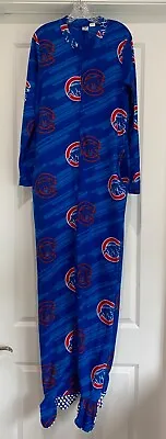 Chicago Cubs Sz Small Adult One Piece Fleece PJs* Concepts Sport* Official MLB • $12