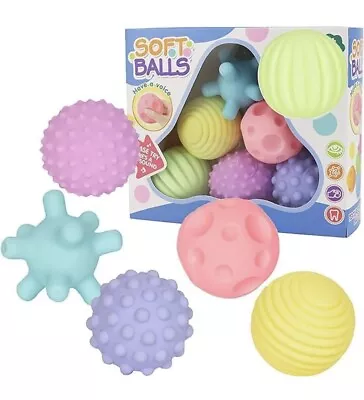 Baby Soft Sensory Balls Toy Set Kids Hand Development • £7.99