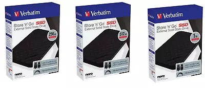 Verbatim Store ‘n’ Go Portable SSD USB 3.2 GEN 1 256GB/512GB/1TB • £59.99