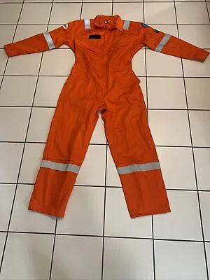 Orange Safety Suit Coveralls UK 52 Diablo Workwear Flame Retardant Aerospace • $22.87