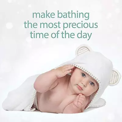 Organic Bamboo Baby Hooded Towel Ultra Soft And Super Absorbent Baby Towels • $7.88