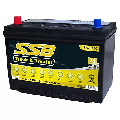 12v N70ZZ 4WD TRUCK BATTERY SSB SS70ZZ 820CCA LANDCRUISER PATROL HI ACE • $240.95