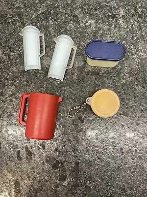 Vintage Tupperware REFRIGERATOR MAGNETS - Mixed Lot Of 5 Keychain FREE SHIPPING • $15