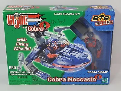 Vintage 2003 Hasbro BTR GI Joe Cobra Moccasin W/ Cobra Moray Figure Sealed NIB • $18.50