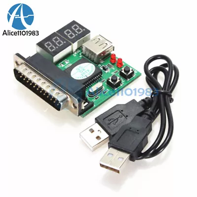 4-Digit Powerful PC Analyzer Diagnostic Motherboard Tester USB Post Test Card • $6.40