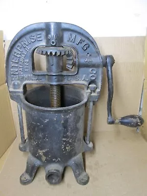 $150 • Buy Antique Mechanical Food Press By Enterprise Mfg Co, Phila. USA
