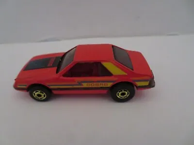 Vintage Hot Wheels Ford Mustang Cobra Red 1979 Gold Wheels Nice • $32