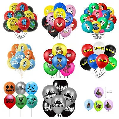 All Kids Themed Birthday Cartoons Latex Balloons Party Decorations. • £3.99
