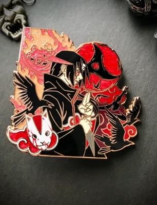 $19 • Buy Naruto Itachi Uchiha Hard Enamel Pin Sasuke Madara Akatsuki Sharingan Susanoo