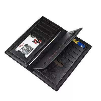 Men's Leather Wallet Slim Bifold Credit Card Cash Holder • $8.24