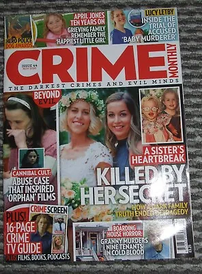 £1 • Buy CRIME MONTHLY MAGAZINE NOV 22 True Crime Stories Real Life Horror The Orphan