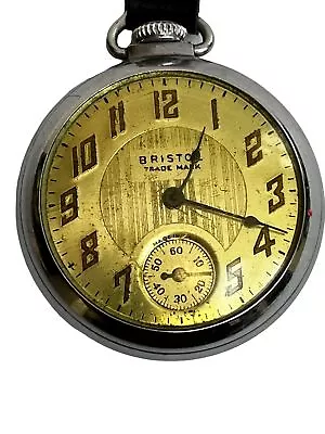 Vintage E. Ingraham Co. Bristol Pocket Watch • $75