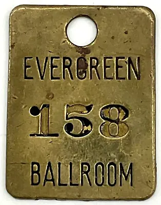 RARE Vintage Brass Evergreen Ballroom 158 Lacey Olympia WA Rock & Roll NW Music • $249.95