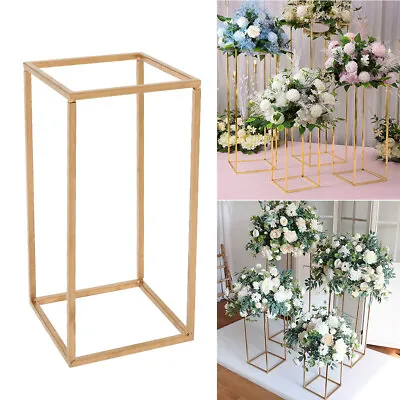 Geometric Flower Stand Flower Rack Plinth Wedding Table Centrepiece Stage Decor • £10.94