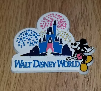 Vintage Walt Disney World Magnet Mickey With Castle And Fireworks • $0.99