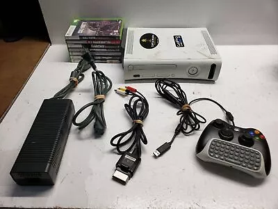 Microsoft Xbox 360 20gb Bundle With 7 Games Controller Cables - Tested *READ* • $89.95