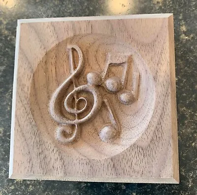 Music Note Engraving Trim Wood Corner Trim Block Door Trim Block Window Trim • $17.85