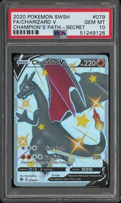 $400 • Buy 2020 Shiny Charizard V PSA 10 Pokemon Champion's Path 079/073 Gem Mint