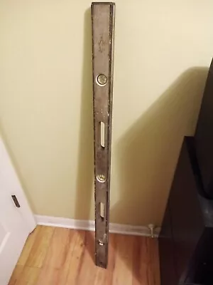 Vintage Port Austin Level Wooden 48  Double Bubbles Brass Rails • $15