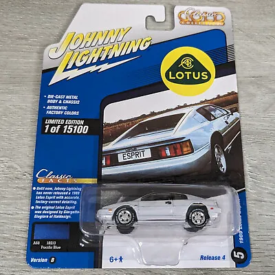 Johnny Lightning 2021 Classic Gold R4 - 1989 Lotus Esprit - White Lightning! • $19.95