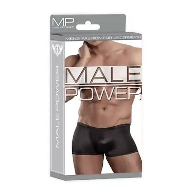 Male Power Satin Lycra Boxer Black • $22.90