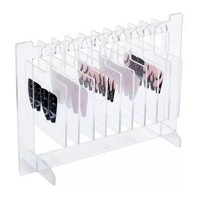 Acrylic Nail Art Display Boards Transparent Nail Sample Display Stand With 1... • $22.99