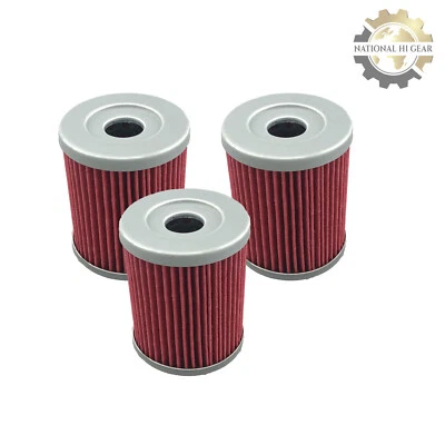 $10.50 • Buy 3-Pack Oil Filters For Suzuki Lt4WD LT-4WD Quad Runner 1987-1996 1997 1998 1999 