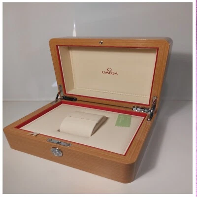£188 • Buy Omega Watch Box Lacquered Replacement Wooden Watch Storage Box, Bag, Book, Tag.