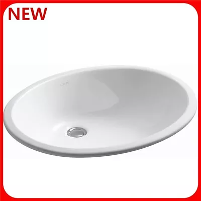 ​KOHLER K-2211-0 Caxton Vitreous China Undermount Bathroom Sink/Overflow Drain • $72.99