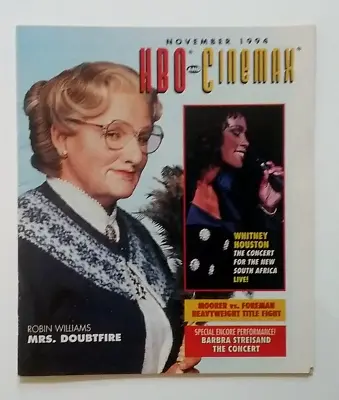  The Hbo Cable Tv Guide  Vintage Booklet Magazine  Robin Williams  • $8.99