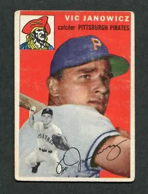 1954 Topps #16 Vic Janowicz Pittsburgh Pirates Baseball Card • $6.95