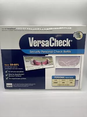 VersaCheck Security Personal Check Refills: Form #3001 Personal Wallet Burgundy • $28.90