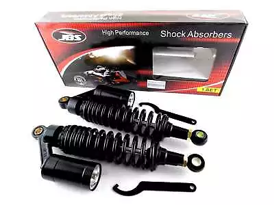 MOTO GUZZI V11 JACKAL 340mm JBS REAR AIR NITROGEN CELL SHOCK ABSORBERS BLK • $164.96