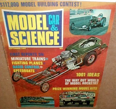 Model Car Science Sept 1967 Magazine Table Top Slot Car Racing Original • $19.99