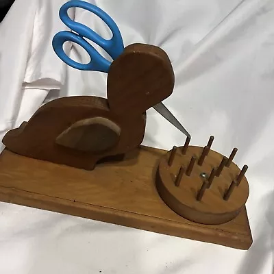 Bird Sewing Tool Holder Handmade For Spools Of Thread Scissors/ We Combine Ship • $35