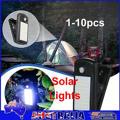 $19.04 • Buy Solar Motion Sensor Security Umbrella Lights Clip-on Lights Wireless For Outdoor