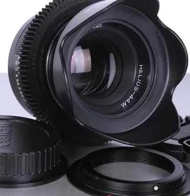 HELIOS 44  2/58mm Anamorphic Bokeh Cine Mod  Canon EF Mount FROM US • $129.99