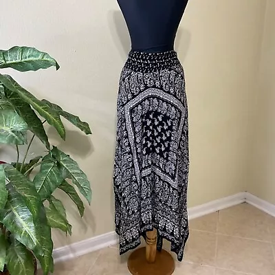 NWT Bila Maxi Skirt  Women’s  Plus Size 2XL Paisley Bohemian Handkerchief  Hem • $28