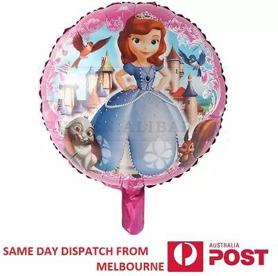 Sofia The First 18 Inch / 45cm Round Foil Balloon Birthday Party Decorate • $2.90