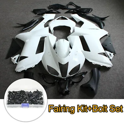 Fairing Kit + Bolts For Kawasaki Ninja ZX6R 2007 2008 ZX600P Unpainted ABS Body  • $233.80