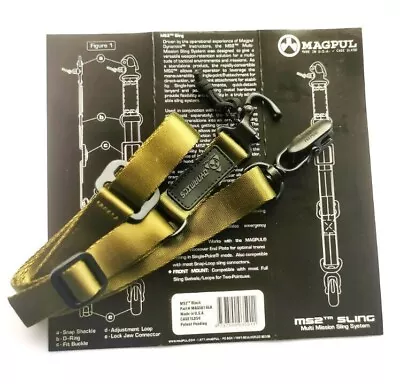 Magpul MS2 Multi-Mission Single Point / 2 Point Sling Nylon Green Color Belt • $32