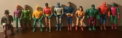 🔥MEGO Vintage 11 PC. SET 1975-1980.SupermanBatmanRobinSpider-ManHulk ETC….. • $395