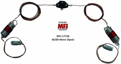 MFJ 17758 40 & 80 Meter Dipole 1.5 KW 85' Total Length No Tuner Needed • $144.95