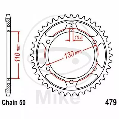 Sprocket Z46 530 Silver D. Int. 110 727.10.59 For Suzuki 1000 GSX R 2009-2016 • £55.50