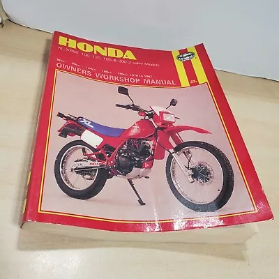 Haynes 1978-1987 HONDA XL/XR80 100 125 185 &200   Service/Repair Manual 566 • $24.95