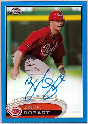 2012 Topps Chrome ZACK COZART Rookie Auto Blue Refractor /199 #42 • $9.49