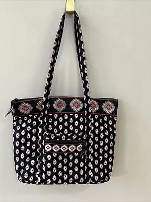 Vera Bradley Vintage Classic Black Tote / Purse Retired Pattern • $32.99