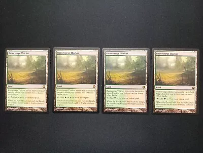 MTG Razorverge Thicket X4 LP Playset Scars Of Mirrodin Fast Ship! (JankNDthings) • $14.95