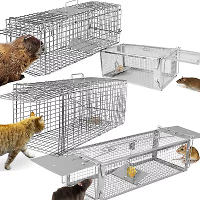 Humane Live Animal Trap Control Steel Cage For Rodent Rabbits Raccoon Squirrel • $20.30