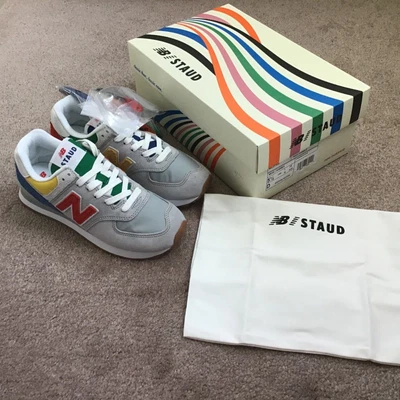 $250 • Buy NIB-New Balance STAUD X 574 'Rain Cloud(women Size 7)